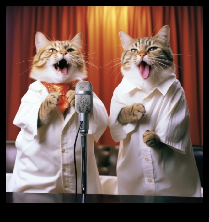 Kitty Karaoke: Explorând talentele și expresiile vocale ale pisicilor