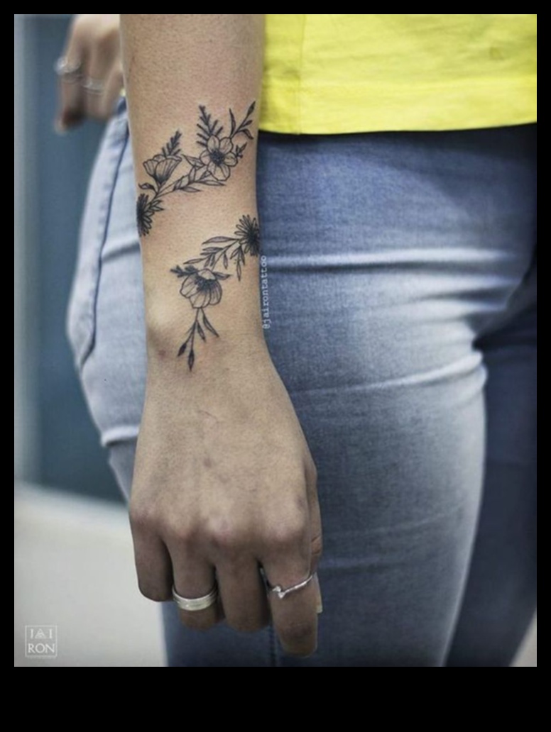 Ink Elegance: inspirații șic și simple pentru tatuaje la încheietura mâinii